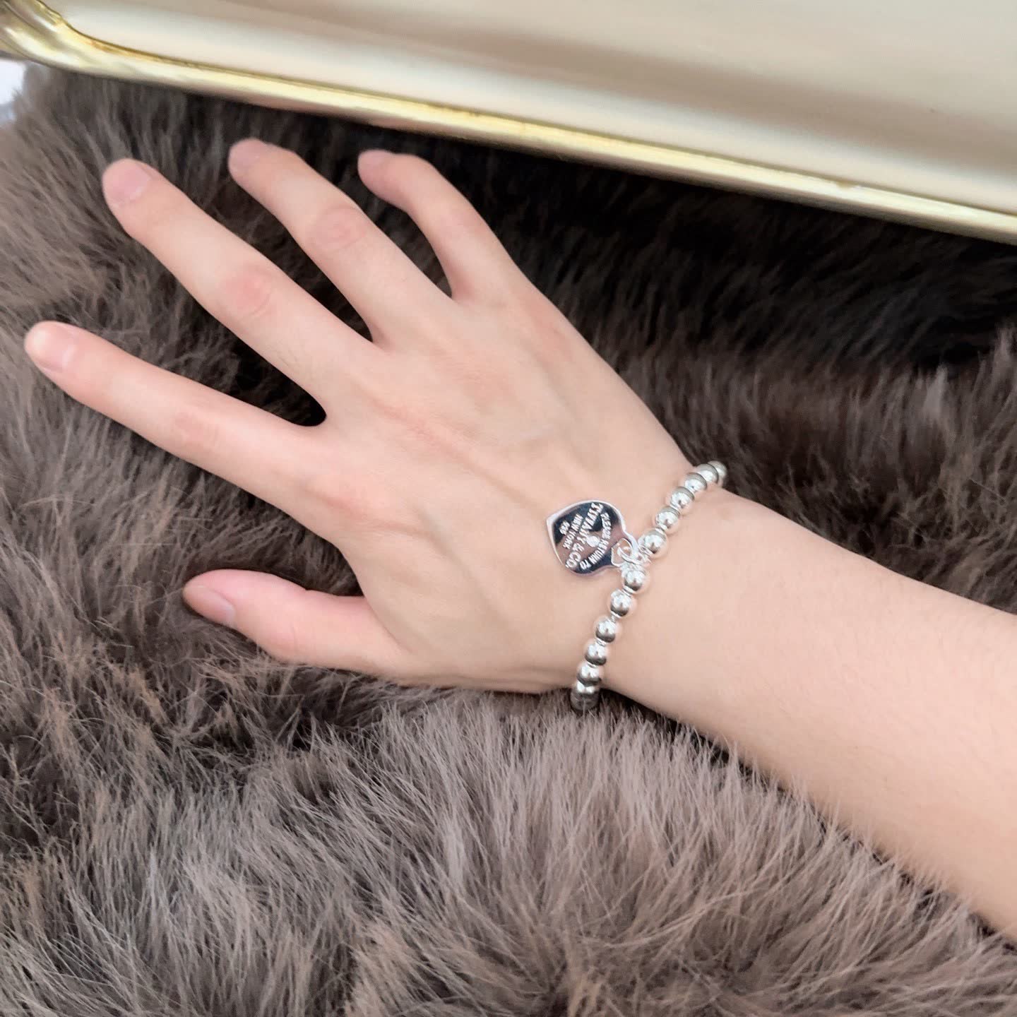 Tiffany & Co. Return to Tiffany Silver Bead Bracelet